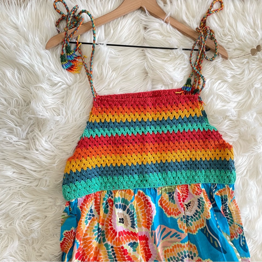 FARM Rio Dewdrop Spectrum Colorful Cover Up Dress - Picture 14 of 16